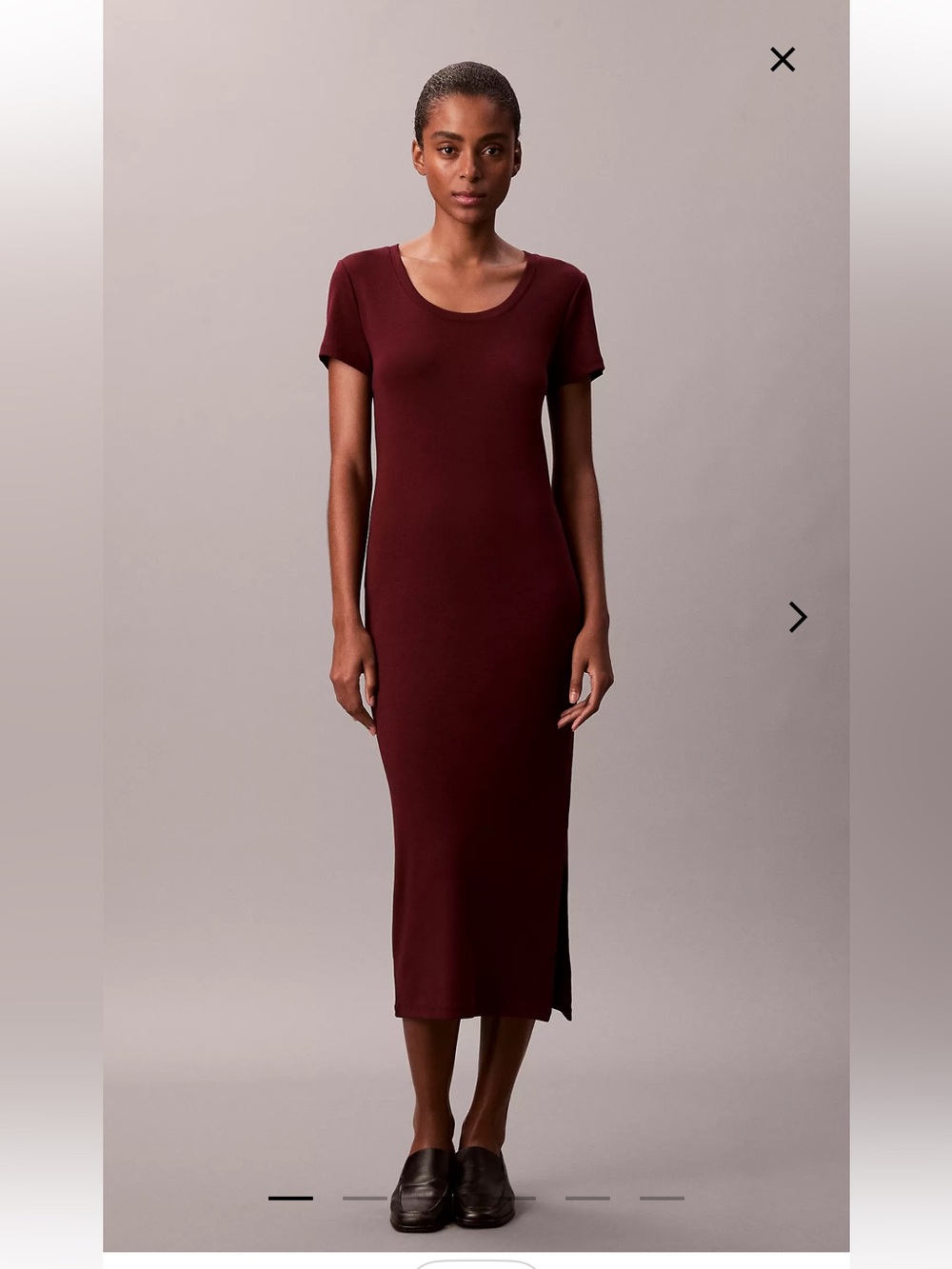 Calvin Klein Refined Cotton Midi Dress